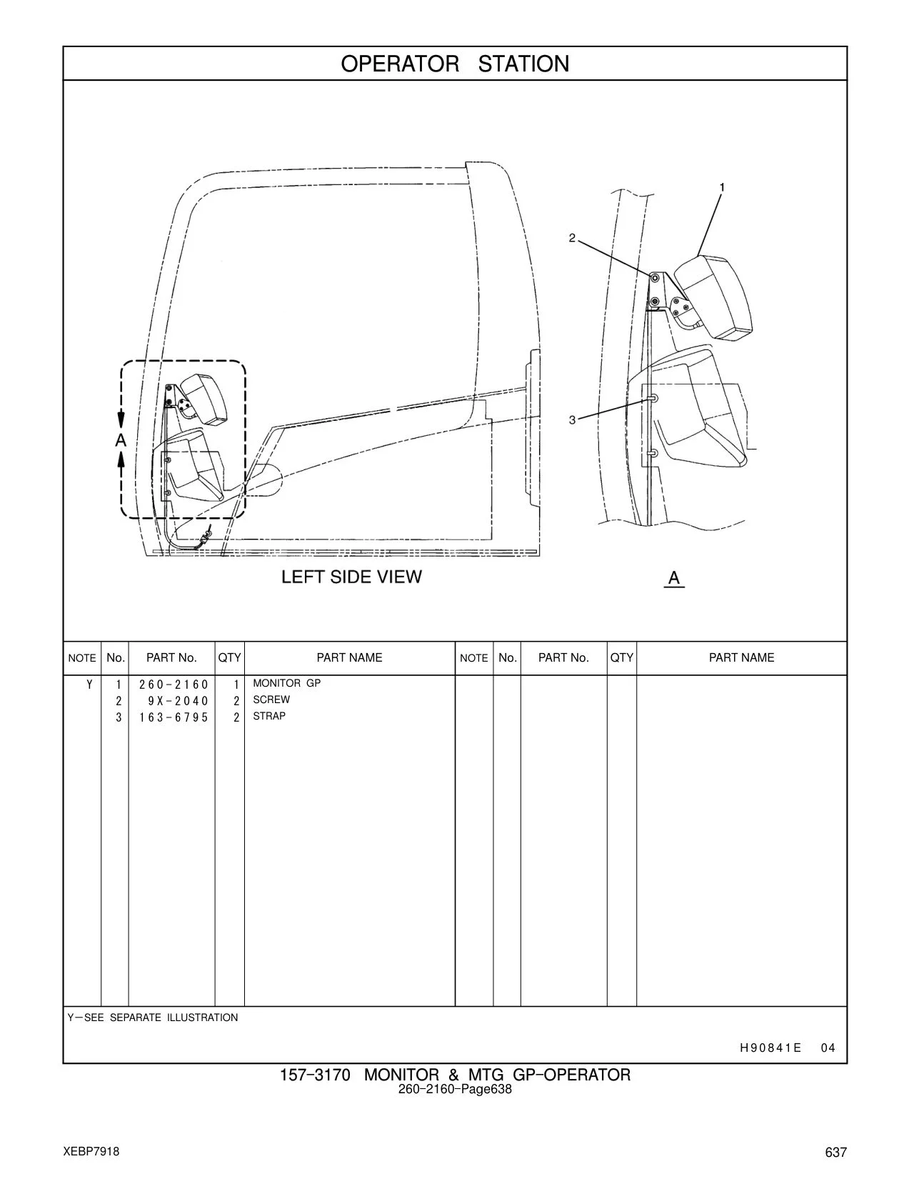 9X-2040 SCREW CAT parts manual diagram