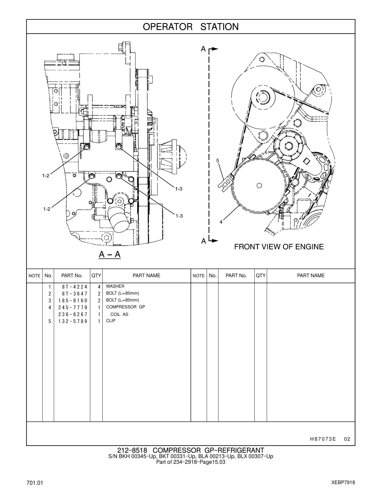 245-7779 COMPRESSOR GP CAT parts manual diagram