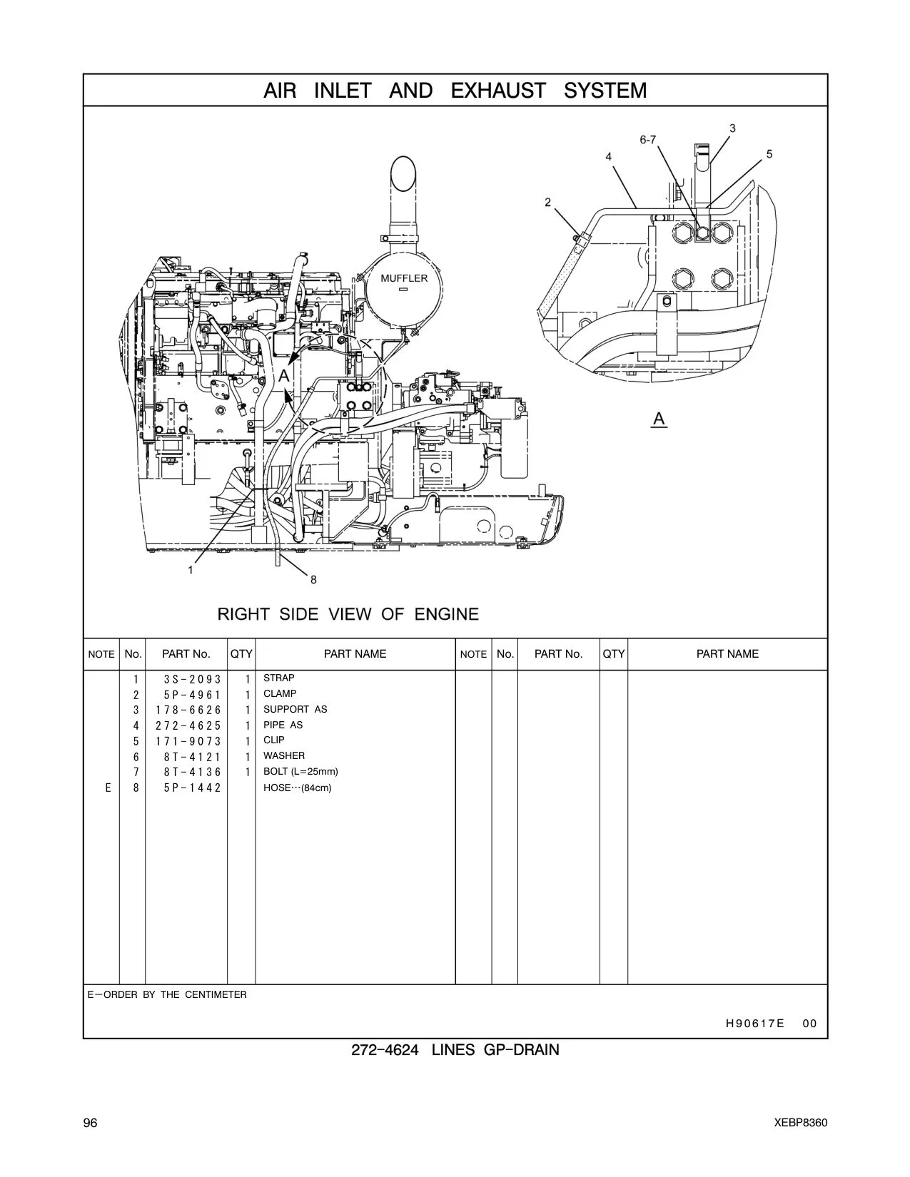 272-4625 PIPE AS CAT parts manual diagram