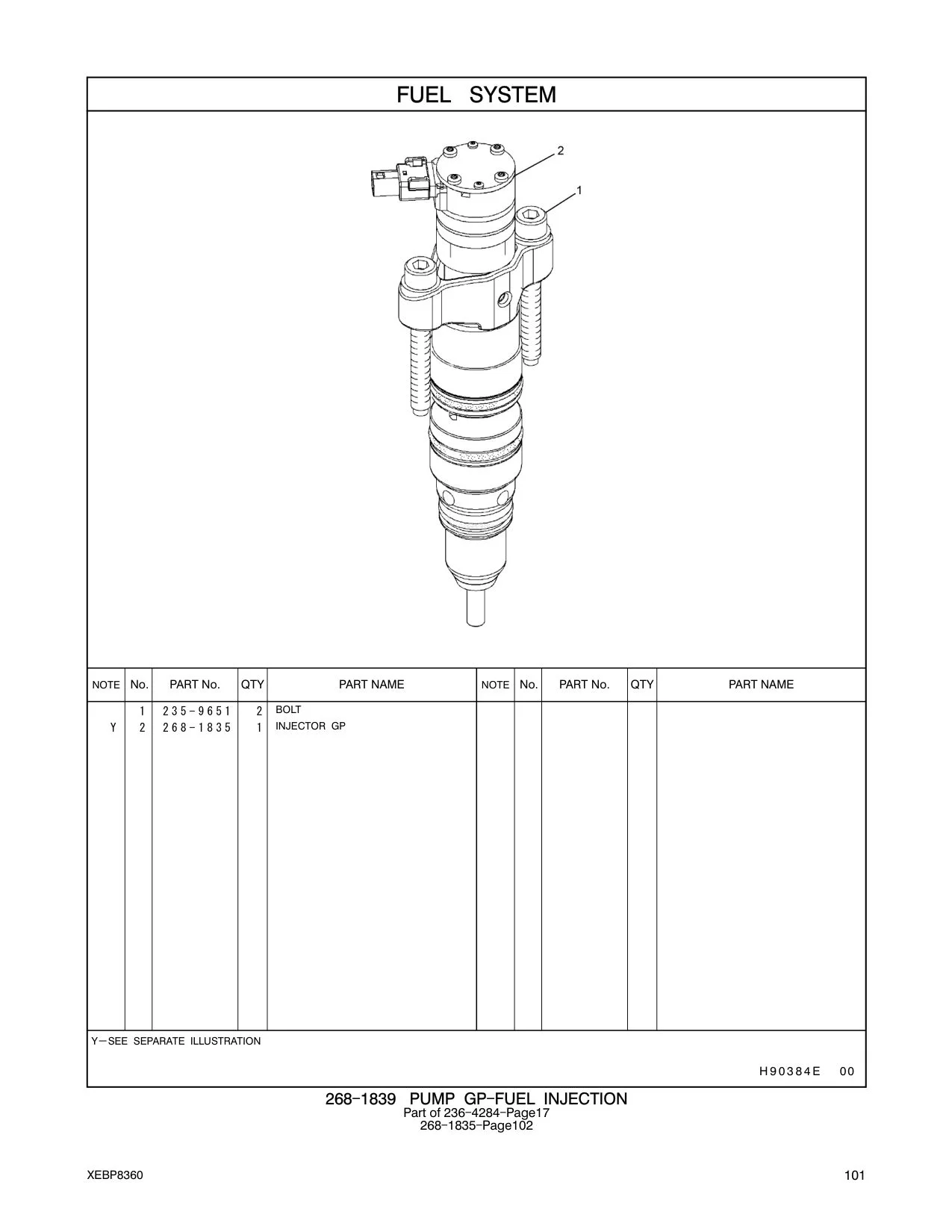 235-9651 BOLT CAT parts manual diagram