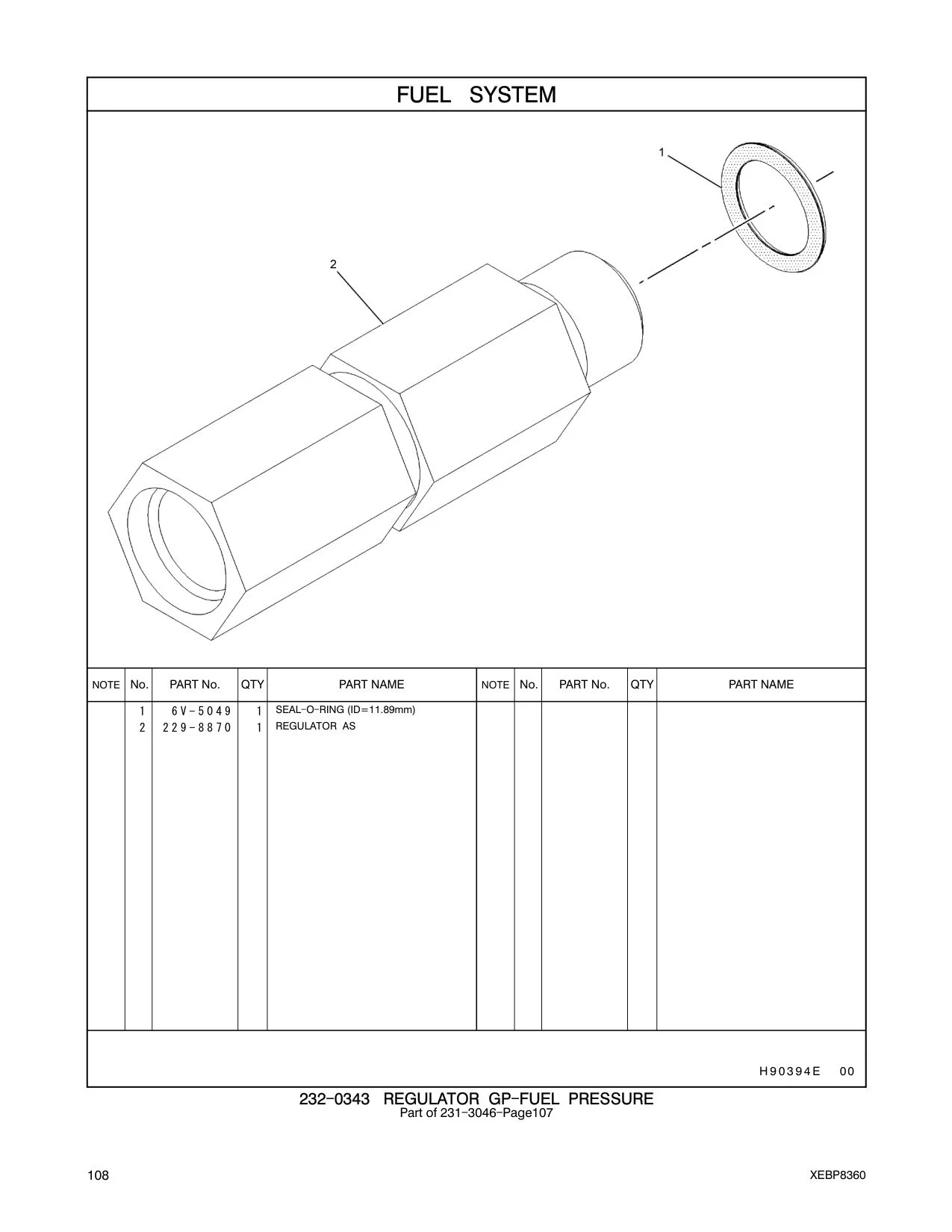 229-8870 REGULATOR AS CAT parts manual diagram
