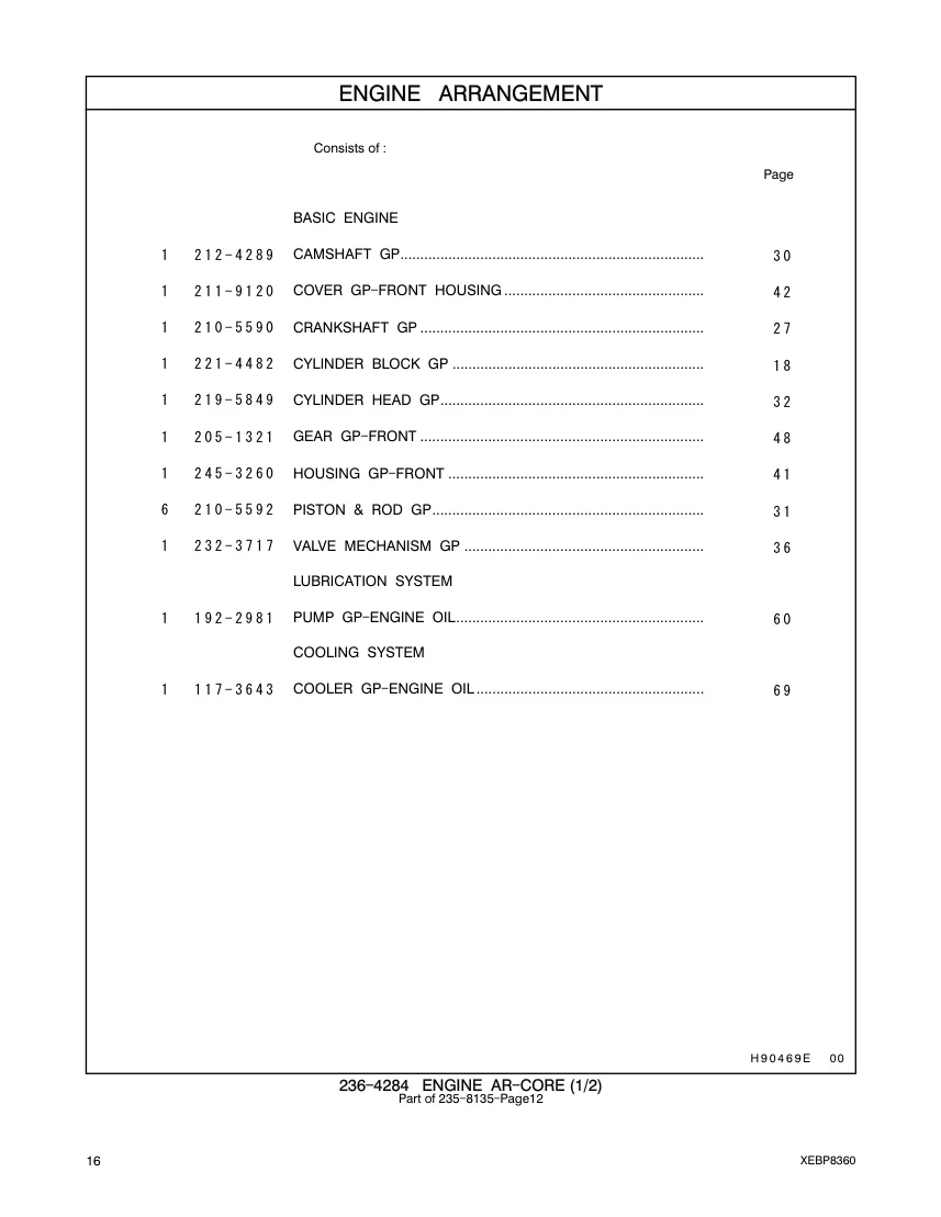 212-4289 CAMSHAFT GP CAT parts manual diagram