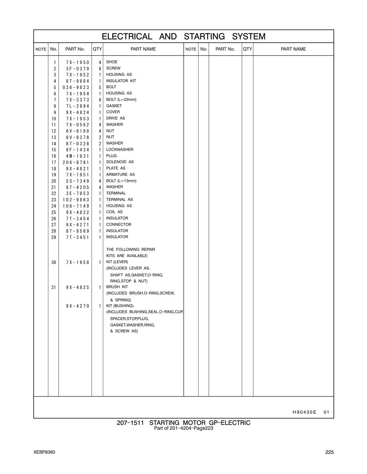 036-9823 - BOLT (1/4-28X1-IN)