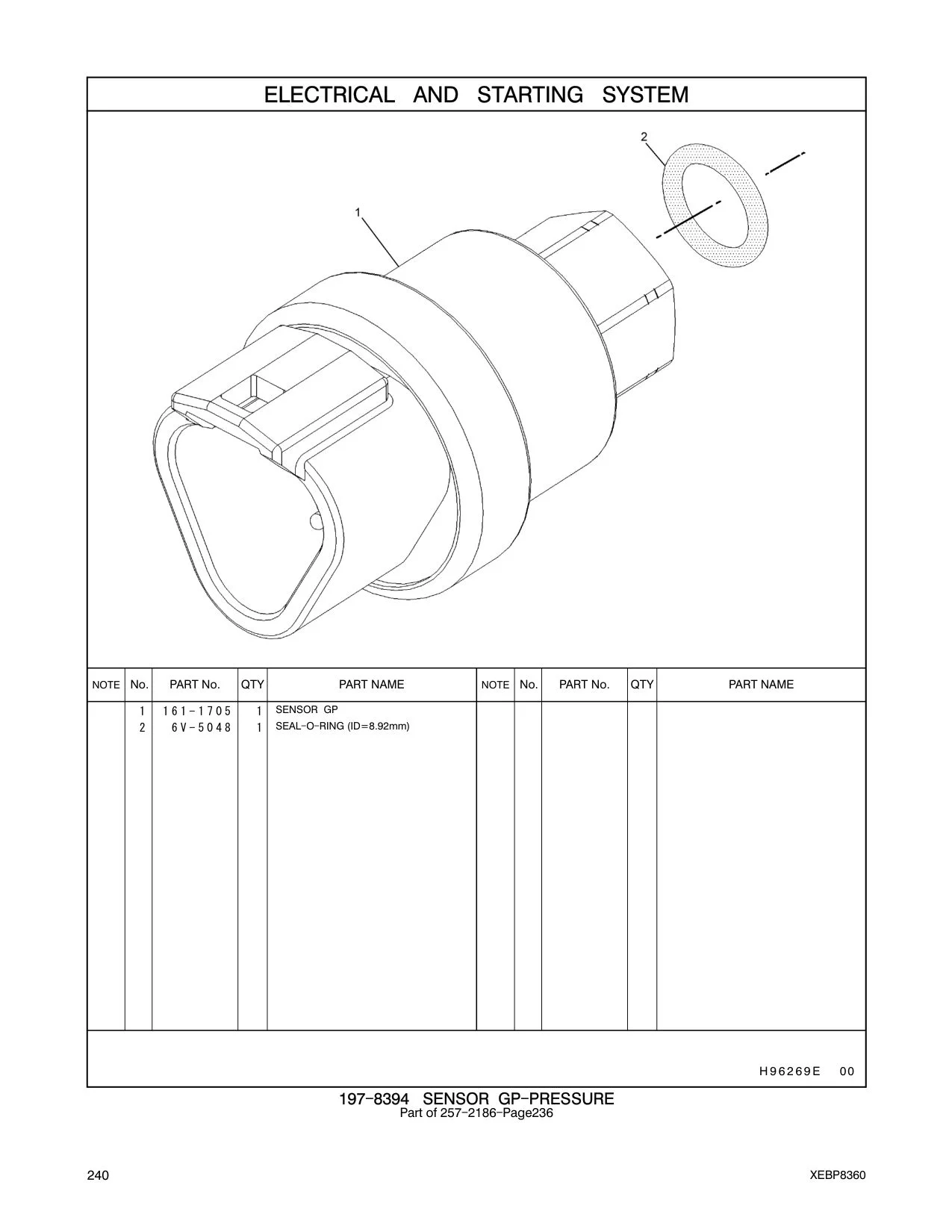 161-1705 - SENSOR GP