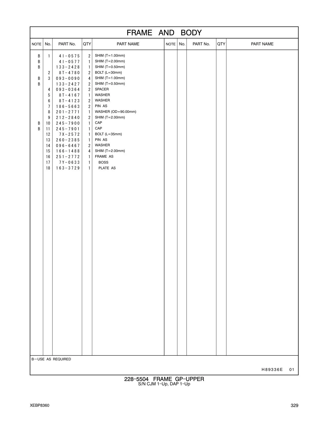 251-2772 FRAME AS CAT parts manual diagram