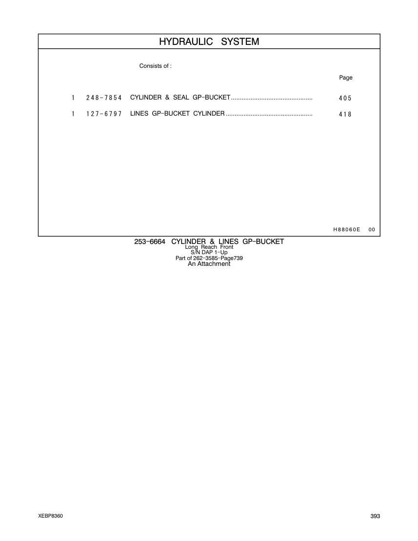 248-7854 - CYLINDER & SEAL GP-BUCKET