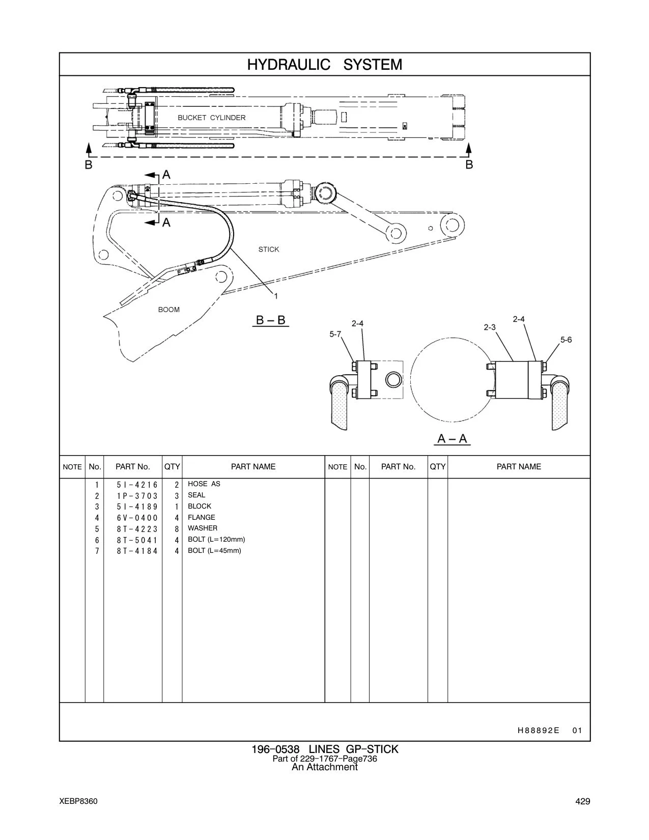 8T-5041 - BOLT (L=120mm)