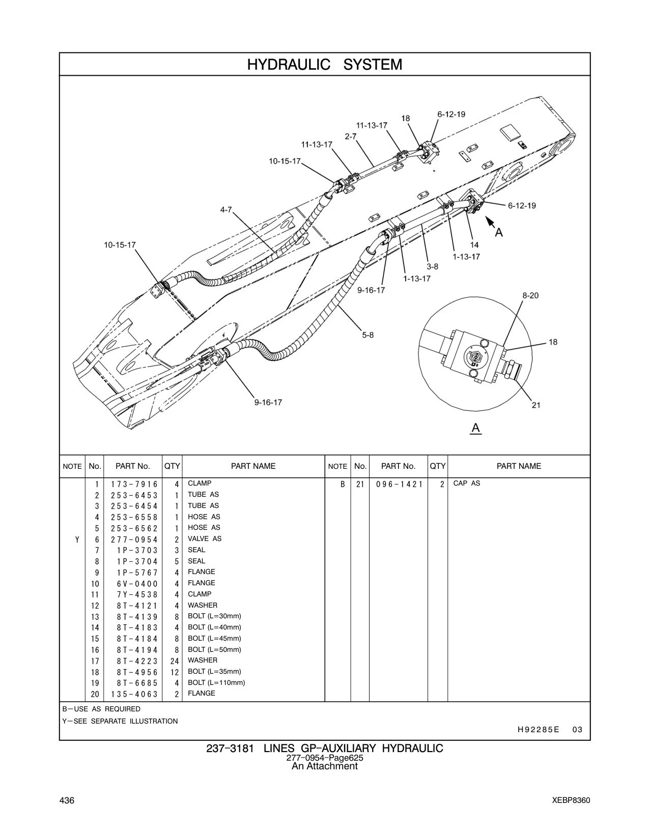 253-6562 HOSE AS CAT parts manual diagram