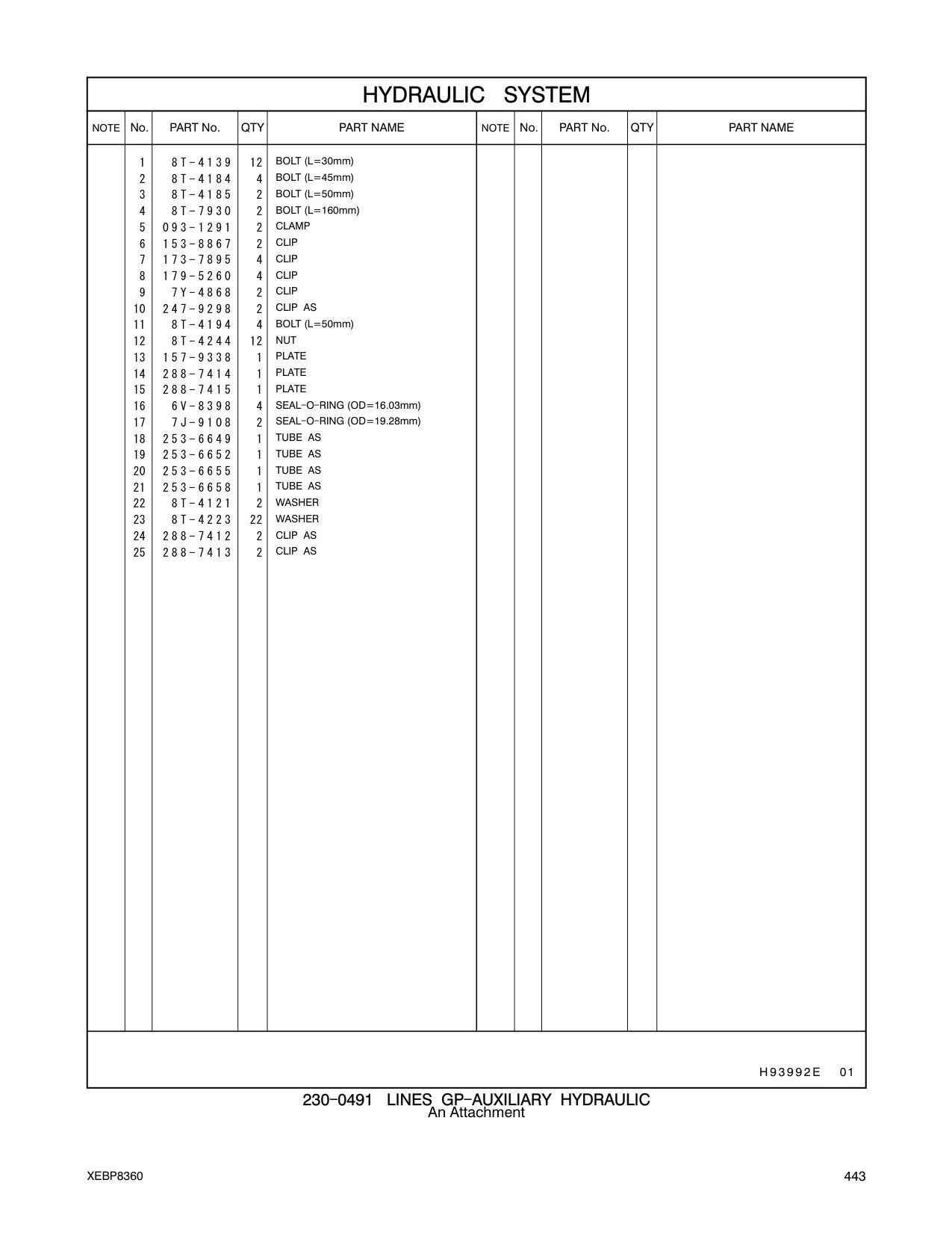 253-6649 TUBE AS CAT parts manual diagram