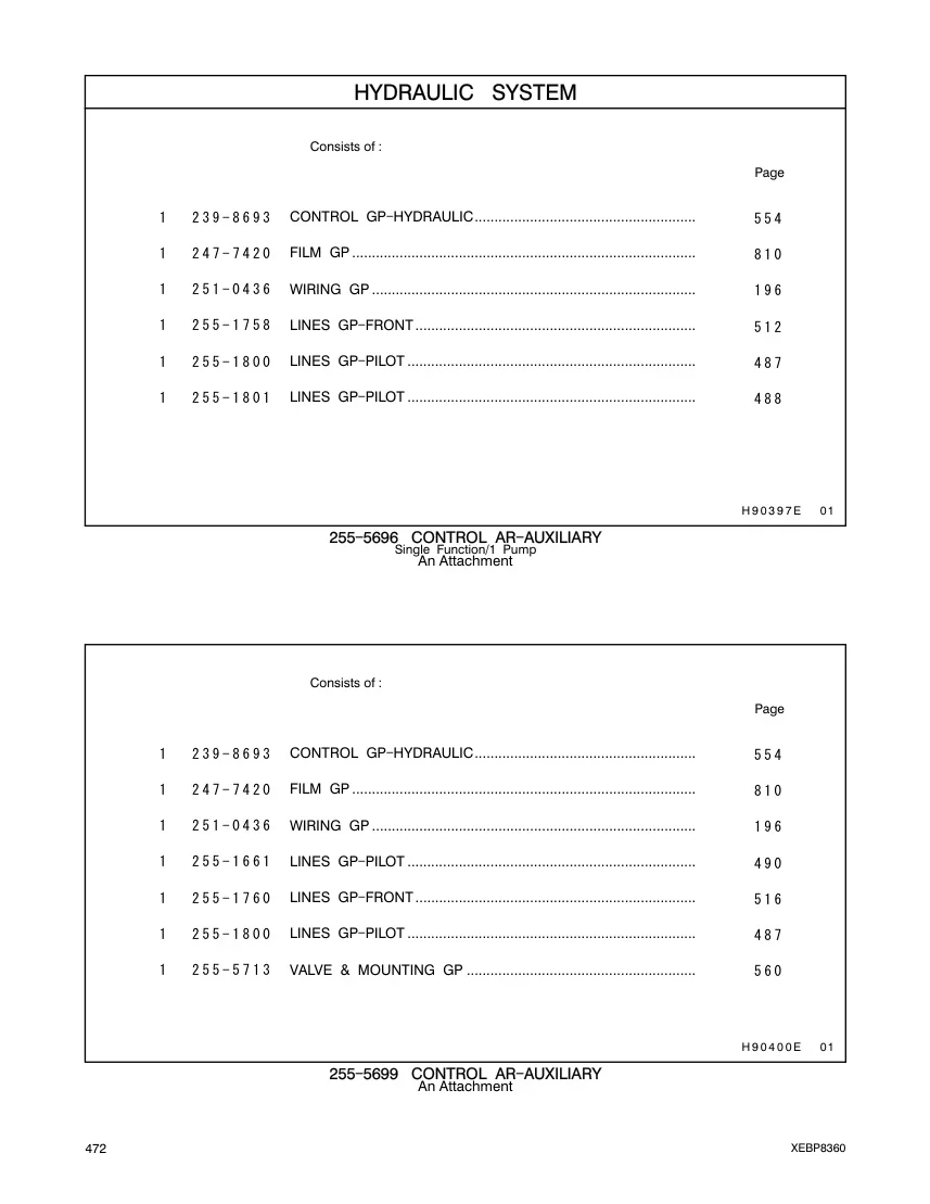 239-8693 - CONTROL GP-HYDRAULIC