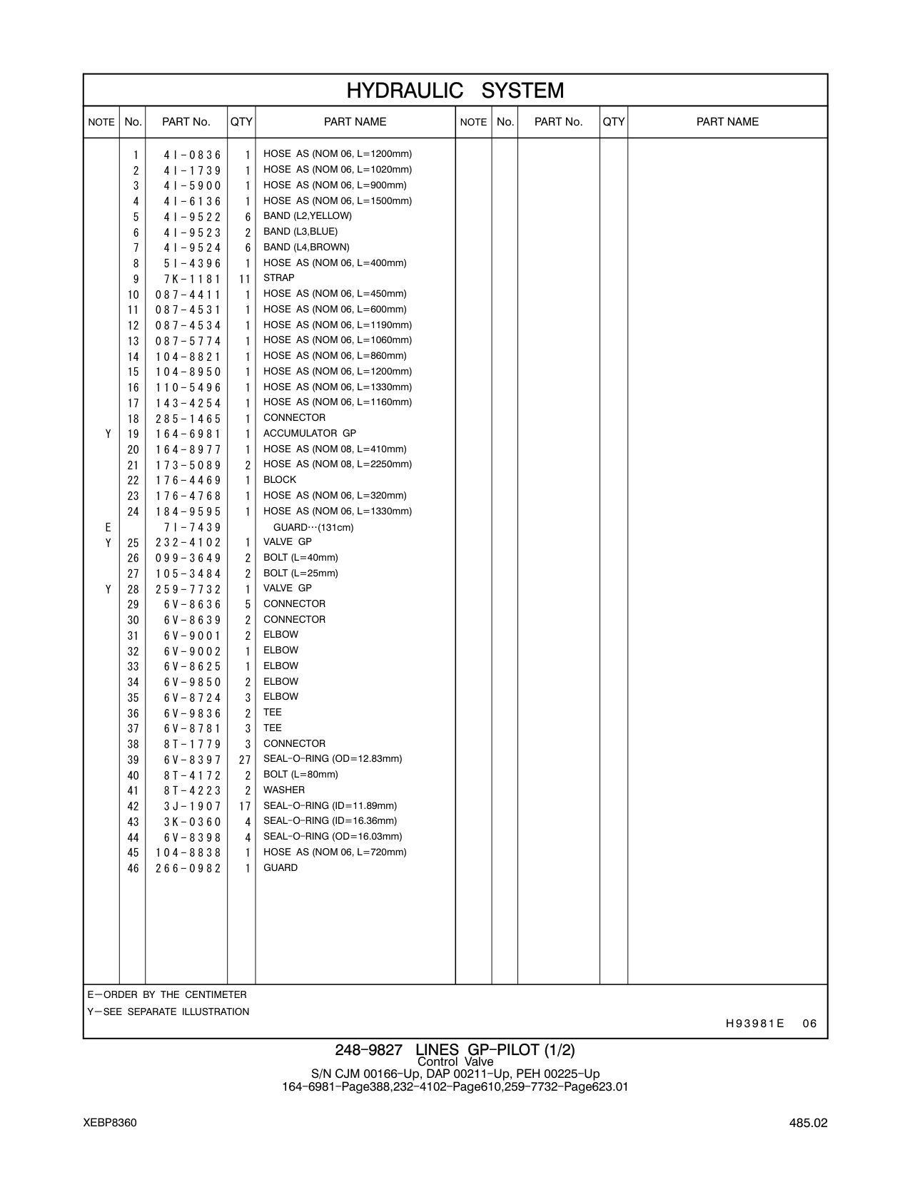 285-1465 CONNECTOR CAT parts manual diagram