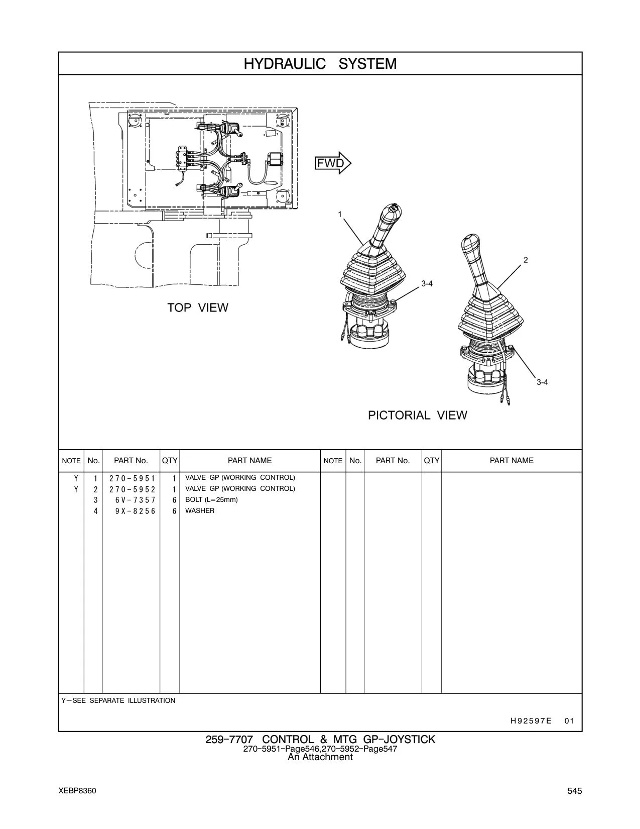 270-5951 - VALVE GP (WORKING CONTROL)