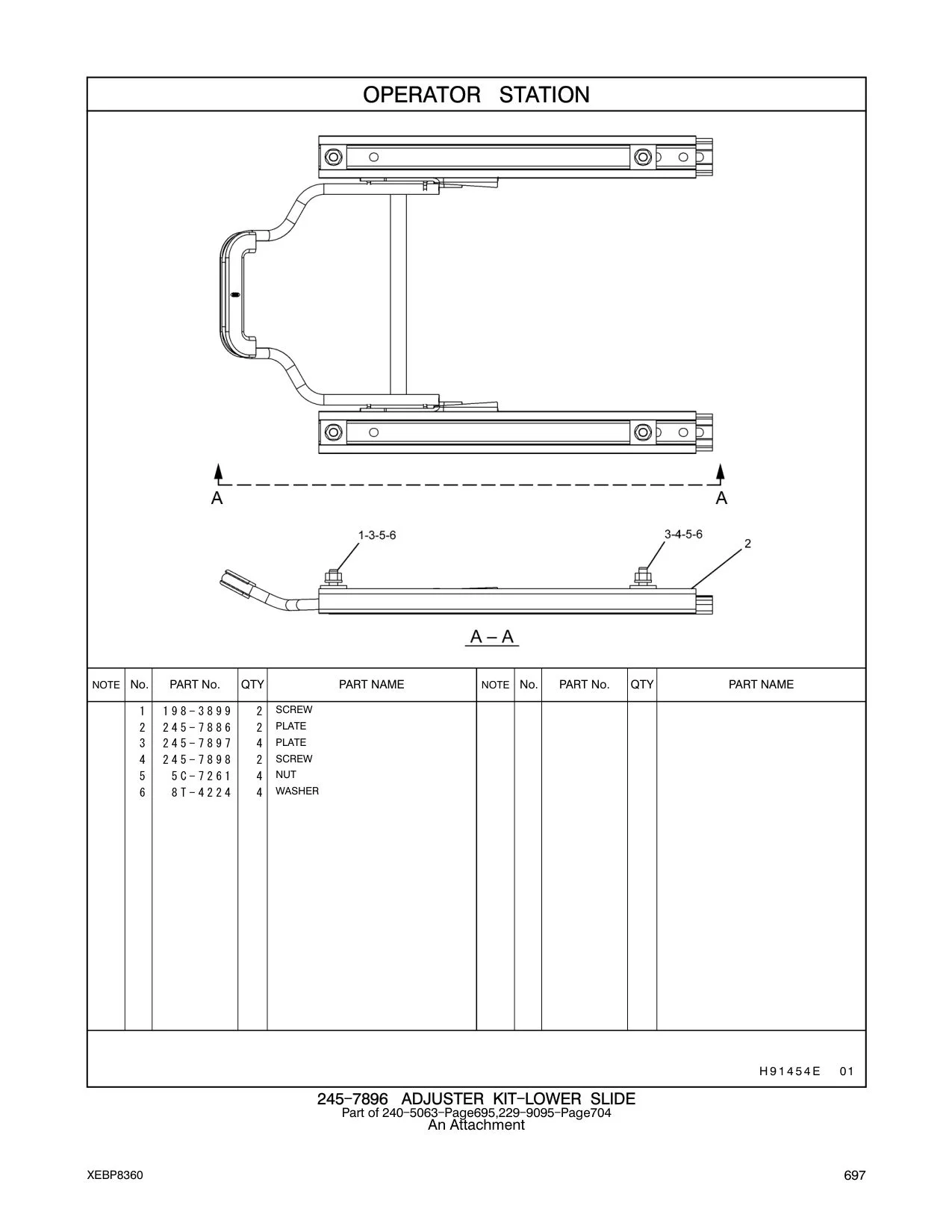 245-7886 PLATE CAT parts manual diagram