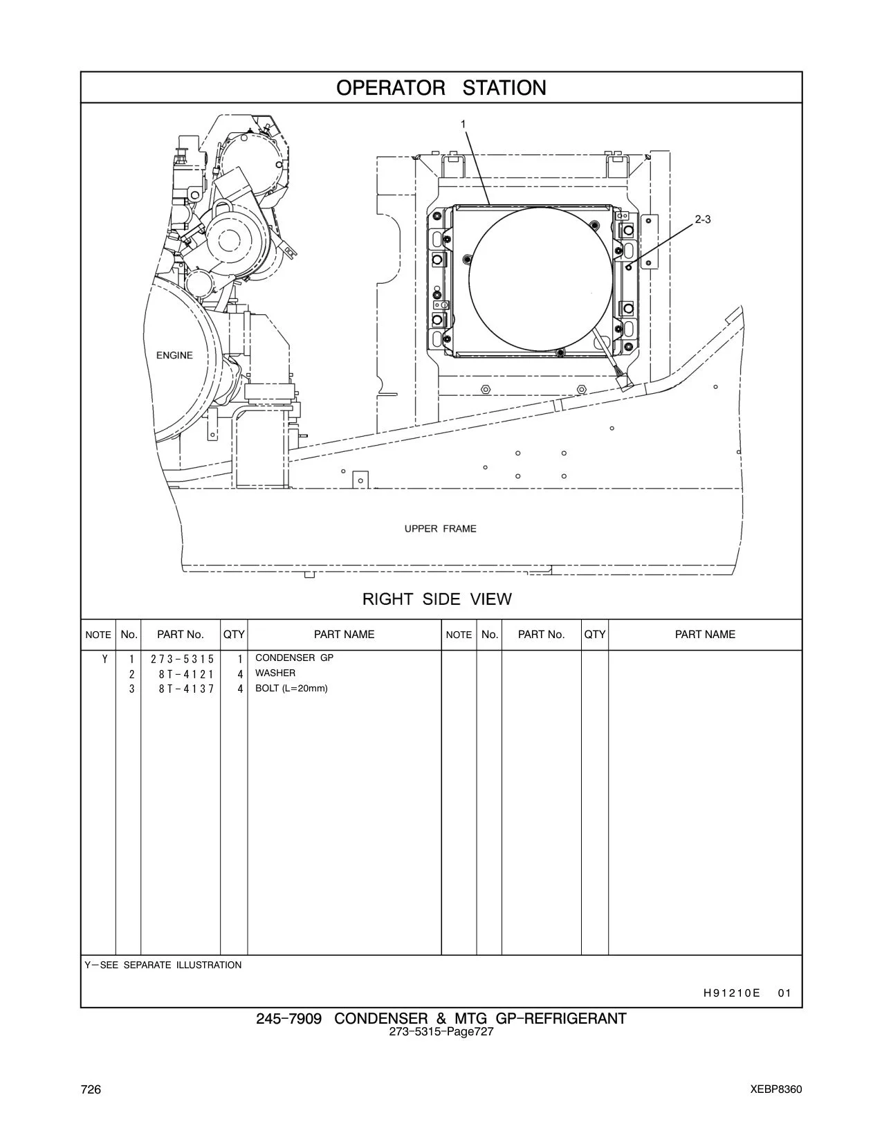 273-5315 CONDENSER GP CAT parts manual diagram