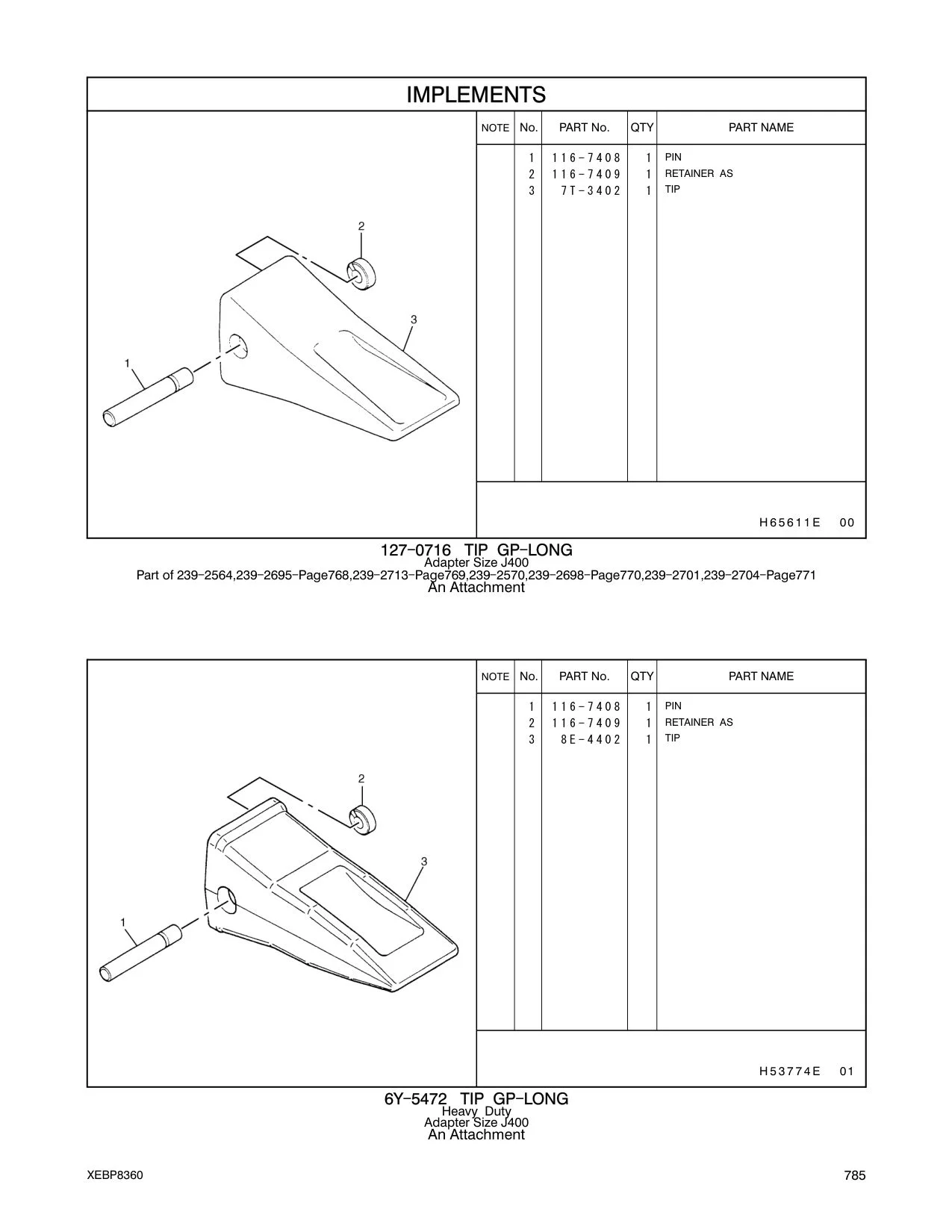 116-7409 - RETAINER AS