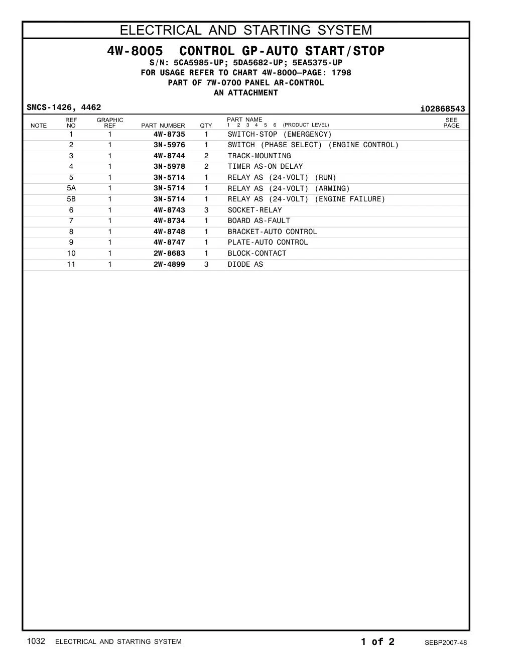 2W-8683 - BLOCK-CONTACT