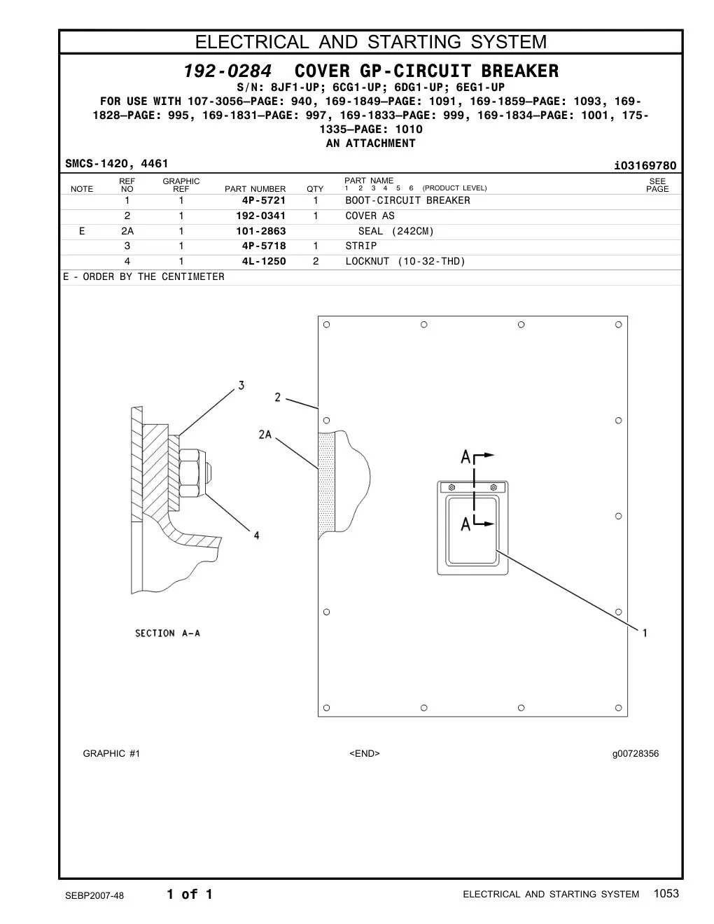 4P-5721 - BOOT-CIRCUIT BREAKER