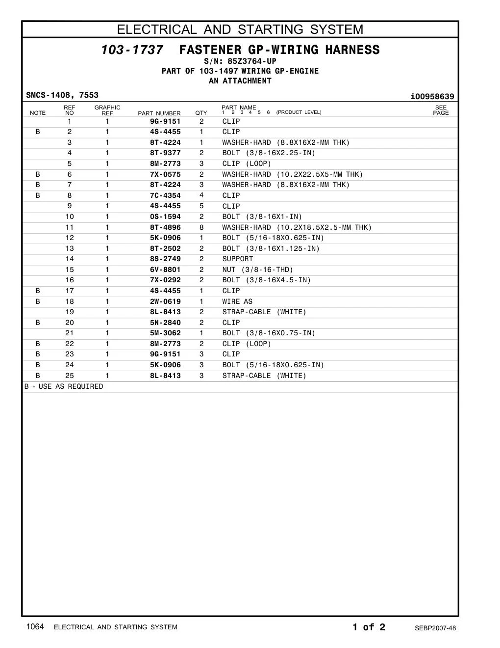 8S-2749 - SUPPORT