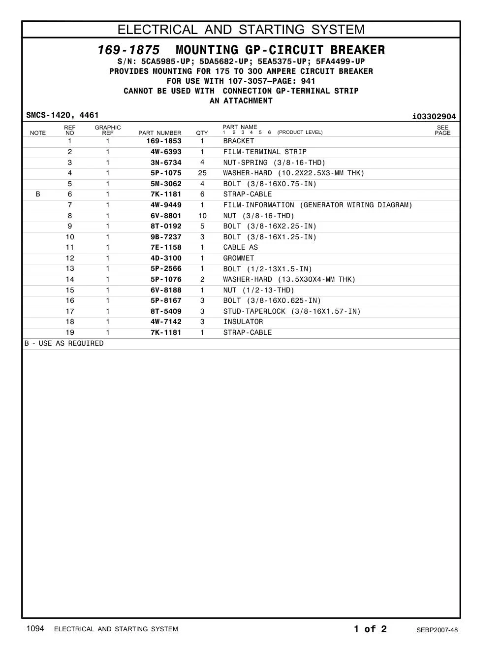 7E-1158 - CABLE AS