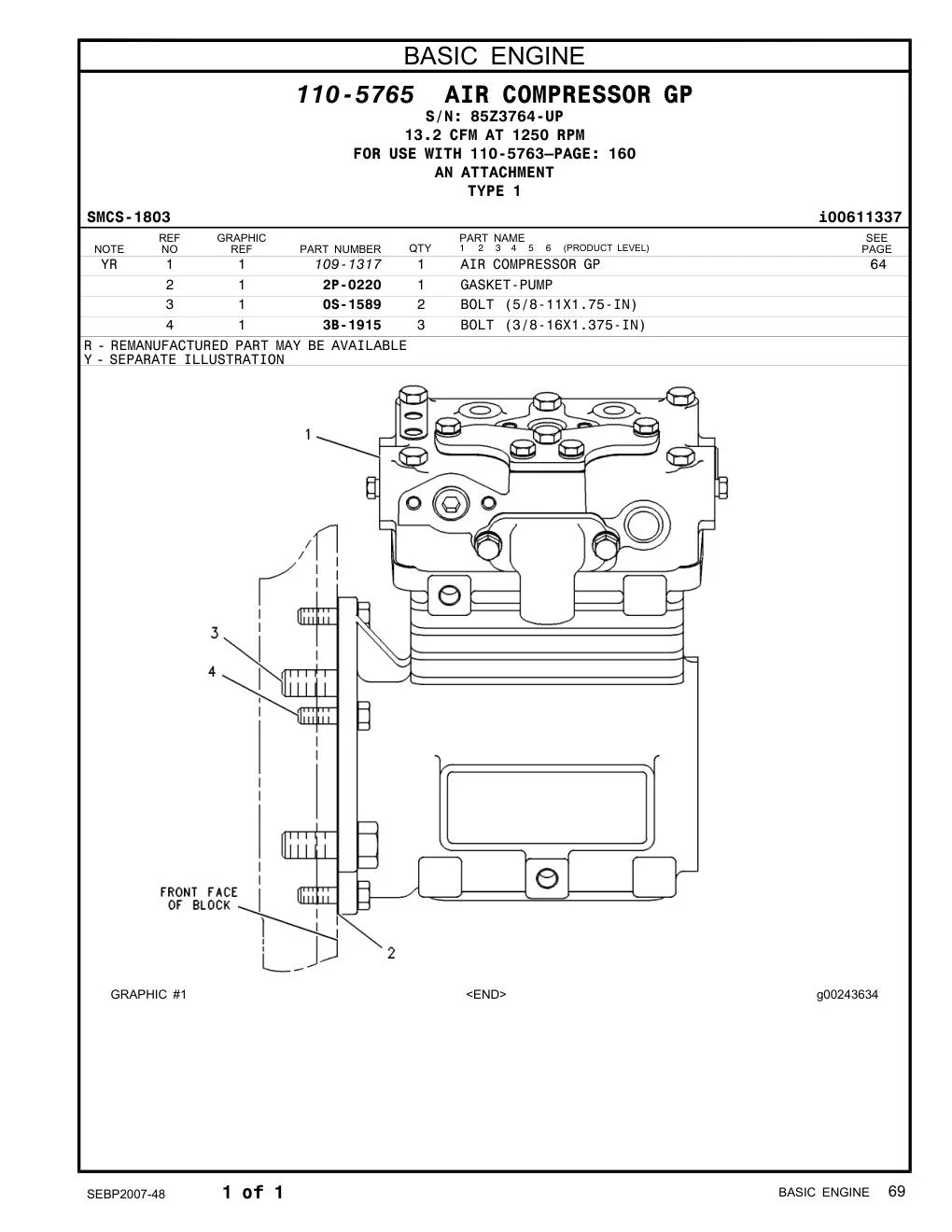 2P-0220 - GASKET-PUMP
