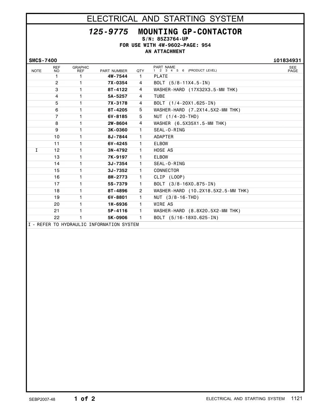 2W-8604 - WASHER (6.5X35X1.5-MM THK)
