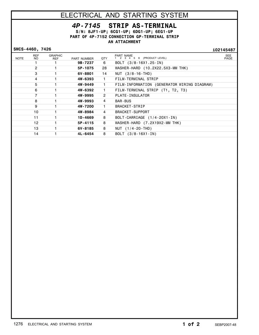 4W-9995 - PLATE-INSULATOR