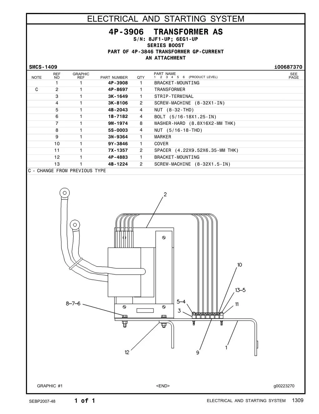 4P-8697 - TRANSFORMER