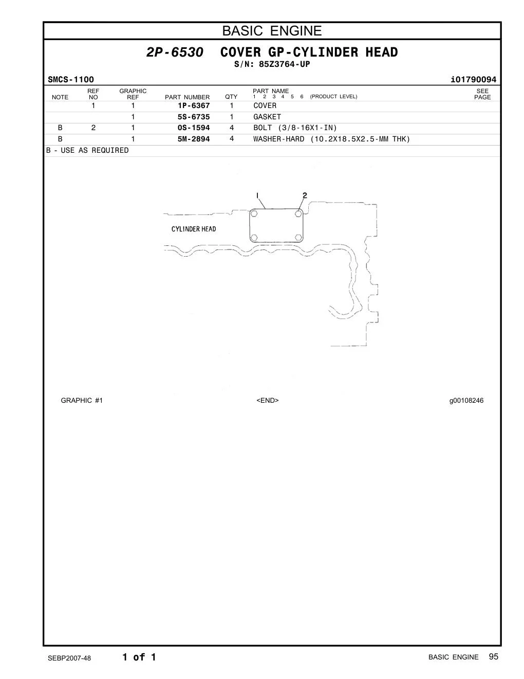 5S-6735 - GASKET