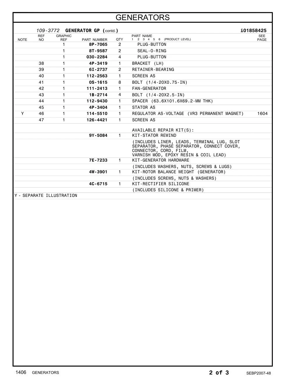 4P-3404 - STATOR AS