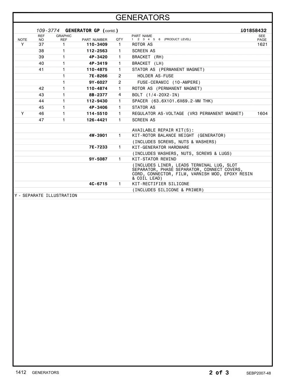 4P-3406 - STATOR AS