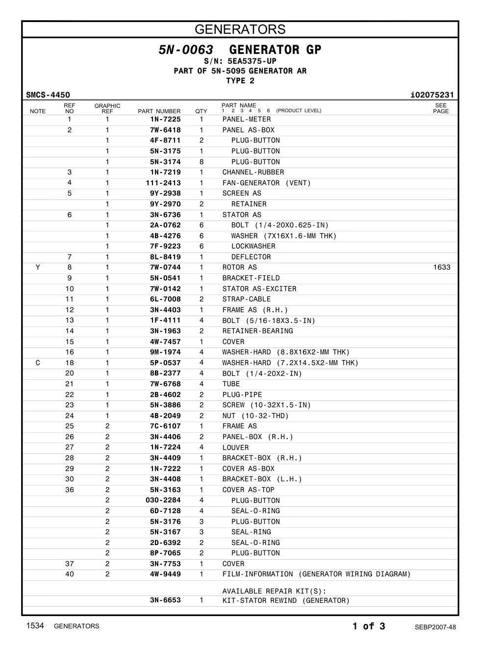 2A-0762 - BOLT (1/4-20X0.625-IN)