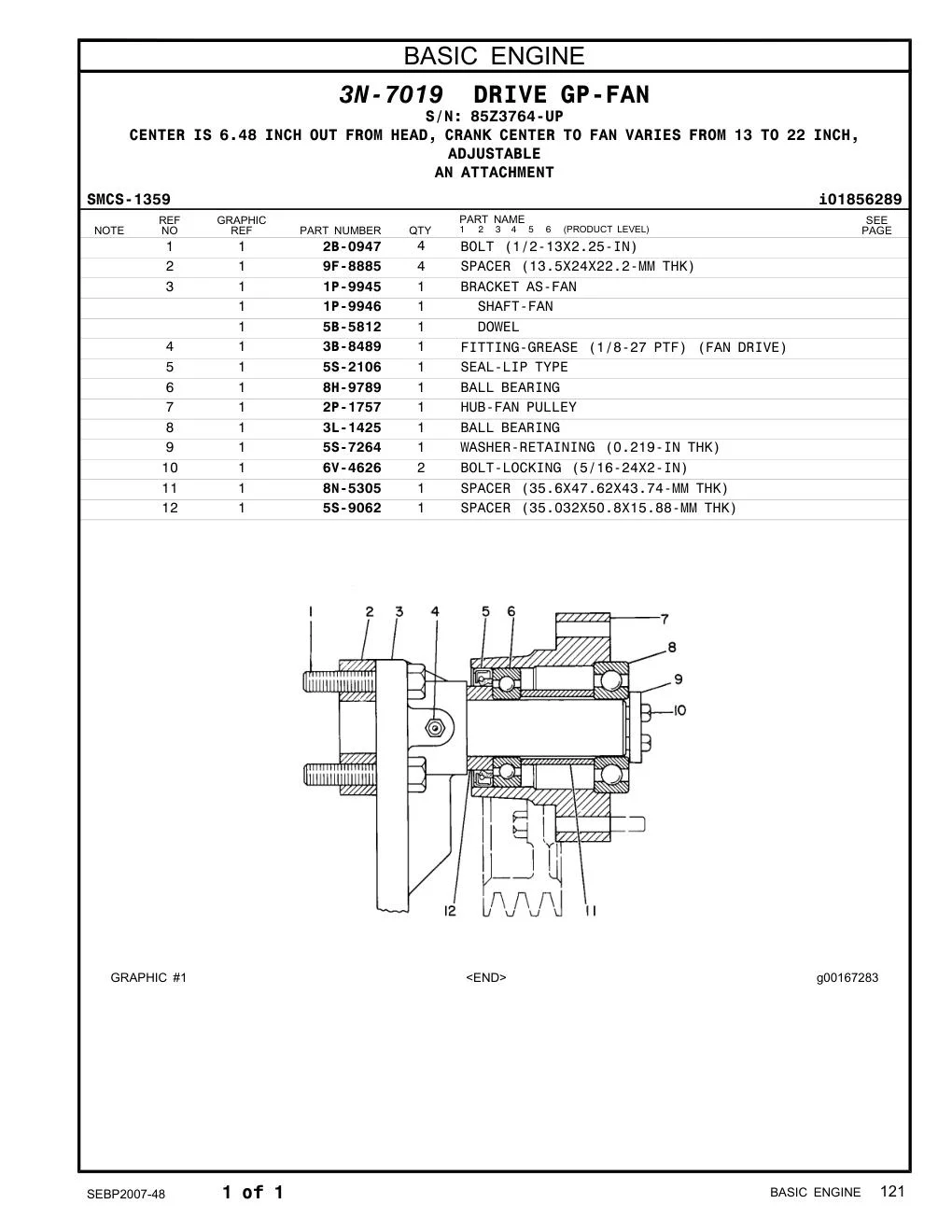 1P-9946 - SHAFT-FAN