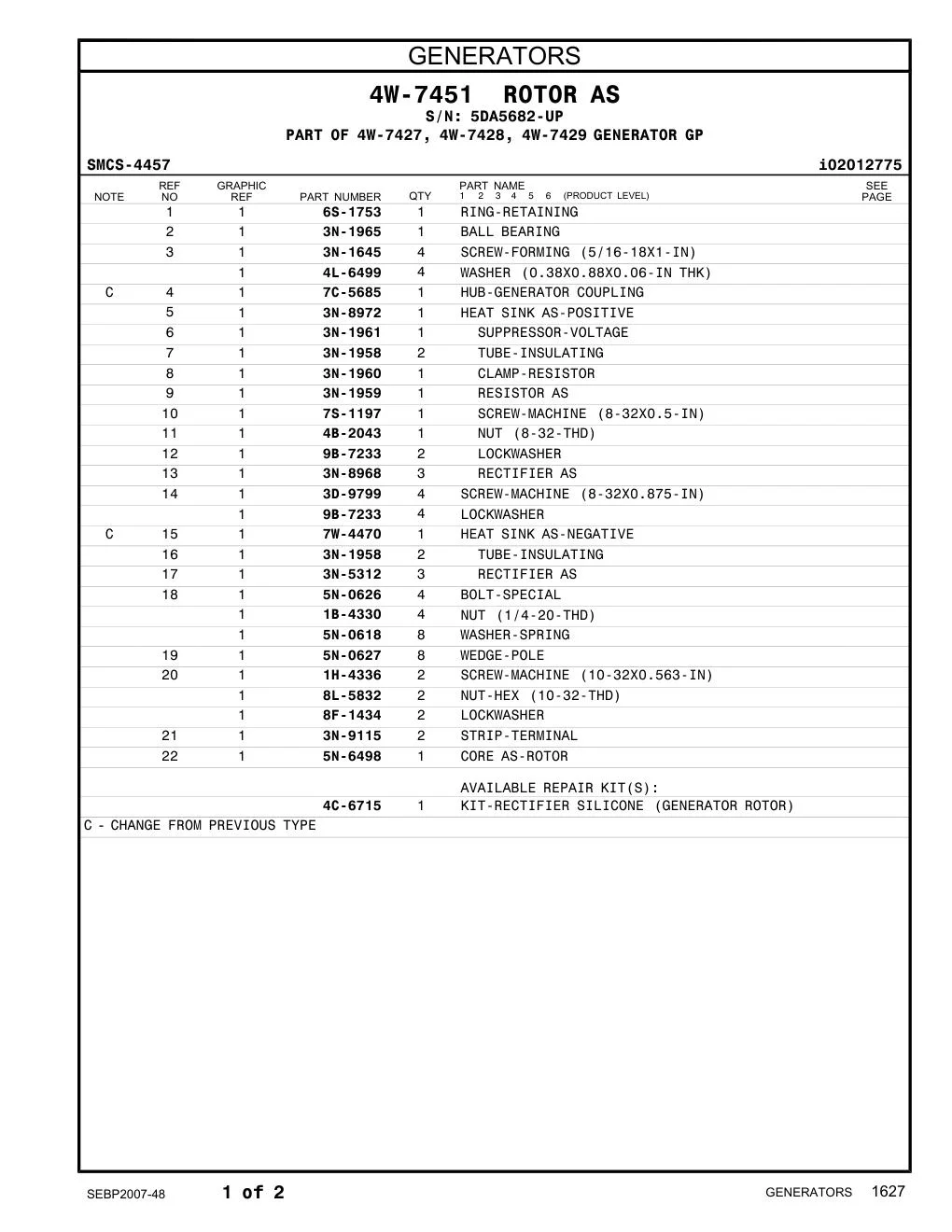 3D-9799 - SCREW-MACHINE (8-32X0.875-IN)