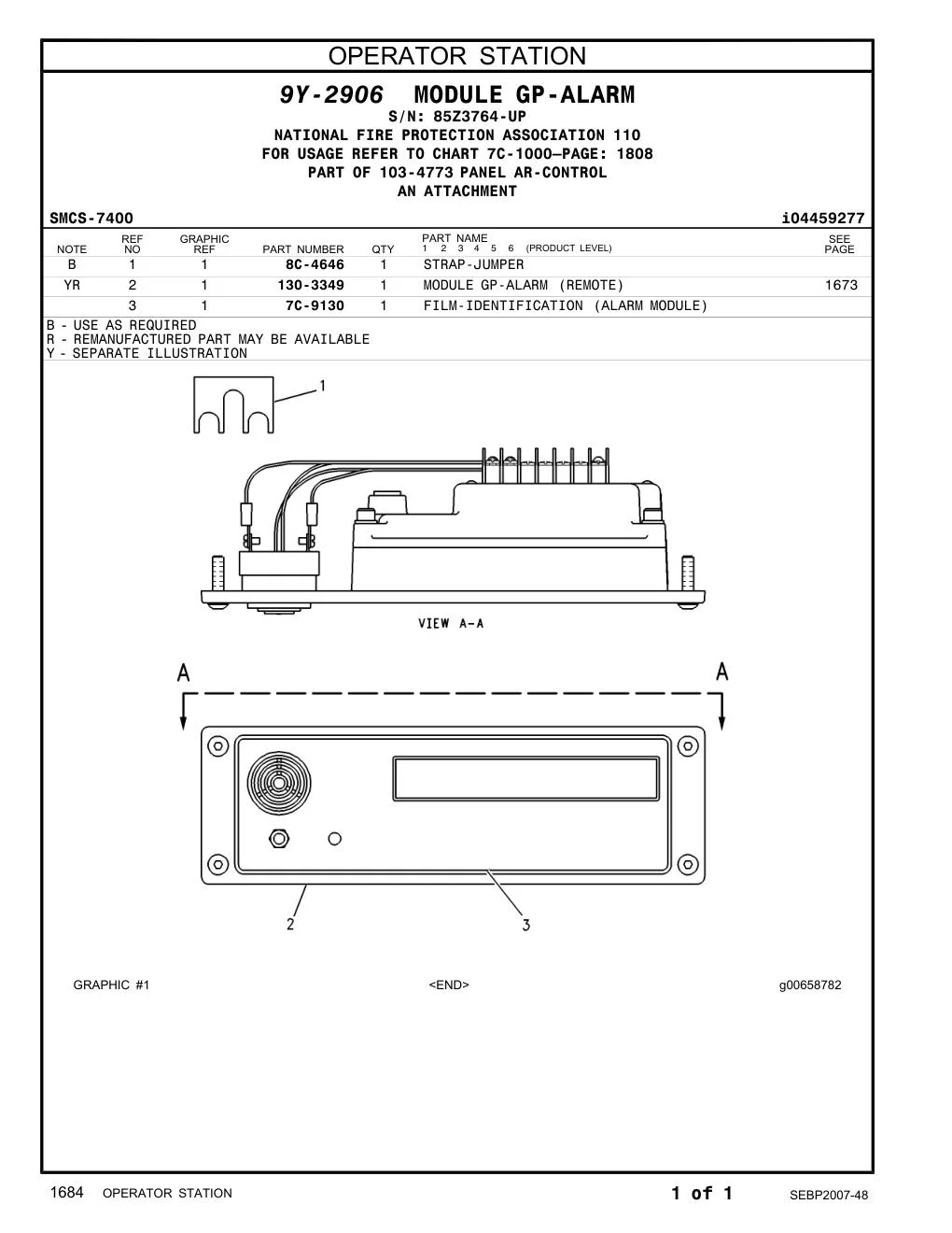7C-9130 - FILM-IDENTIFICATION (ALARM MODULE)