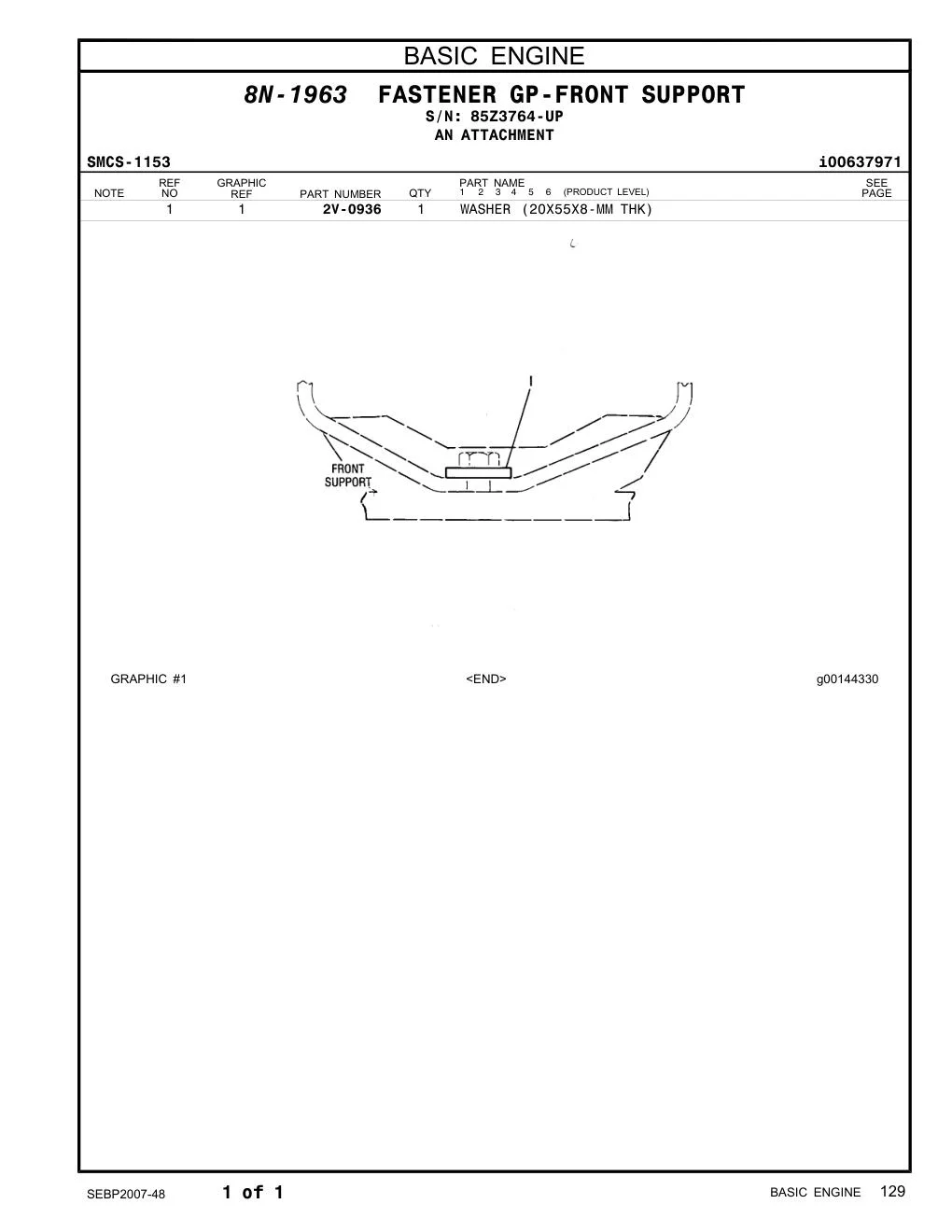2V-0936 - WASHER (20X55X8-MM THK)