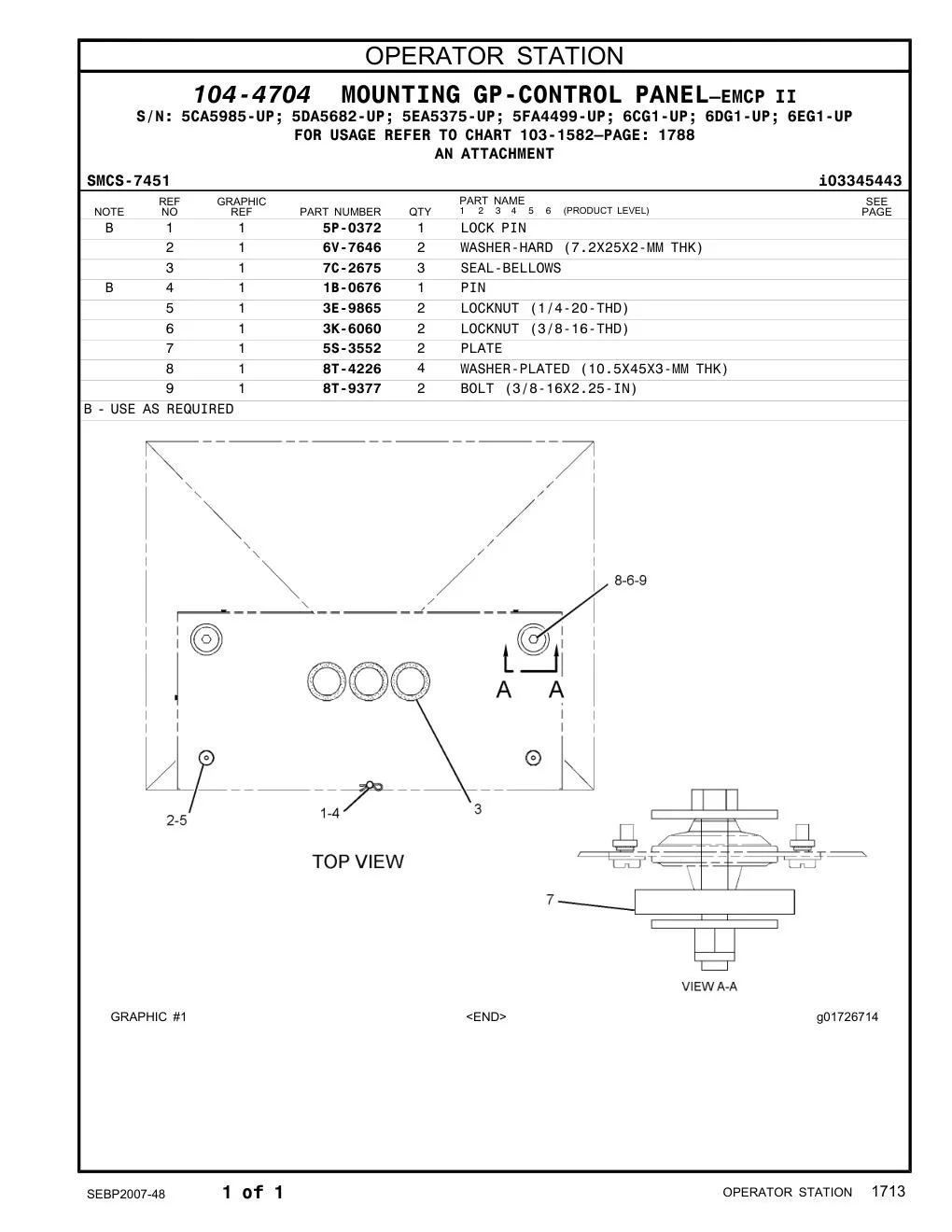 7C-2675 - SEAL-BELLOWS