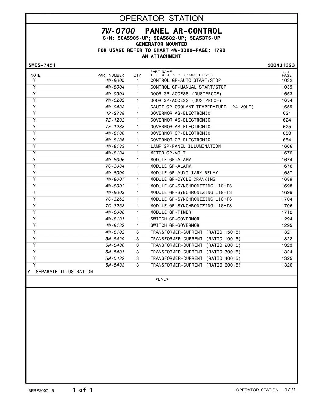 4W-8007 MODULE GP-CYCLE CRANKING CAT parts diagram