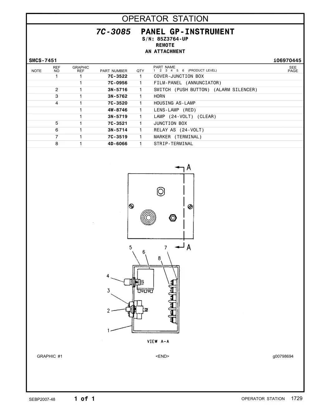 7C-3520 - HOUSING AS-LAMP