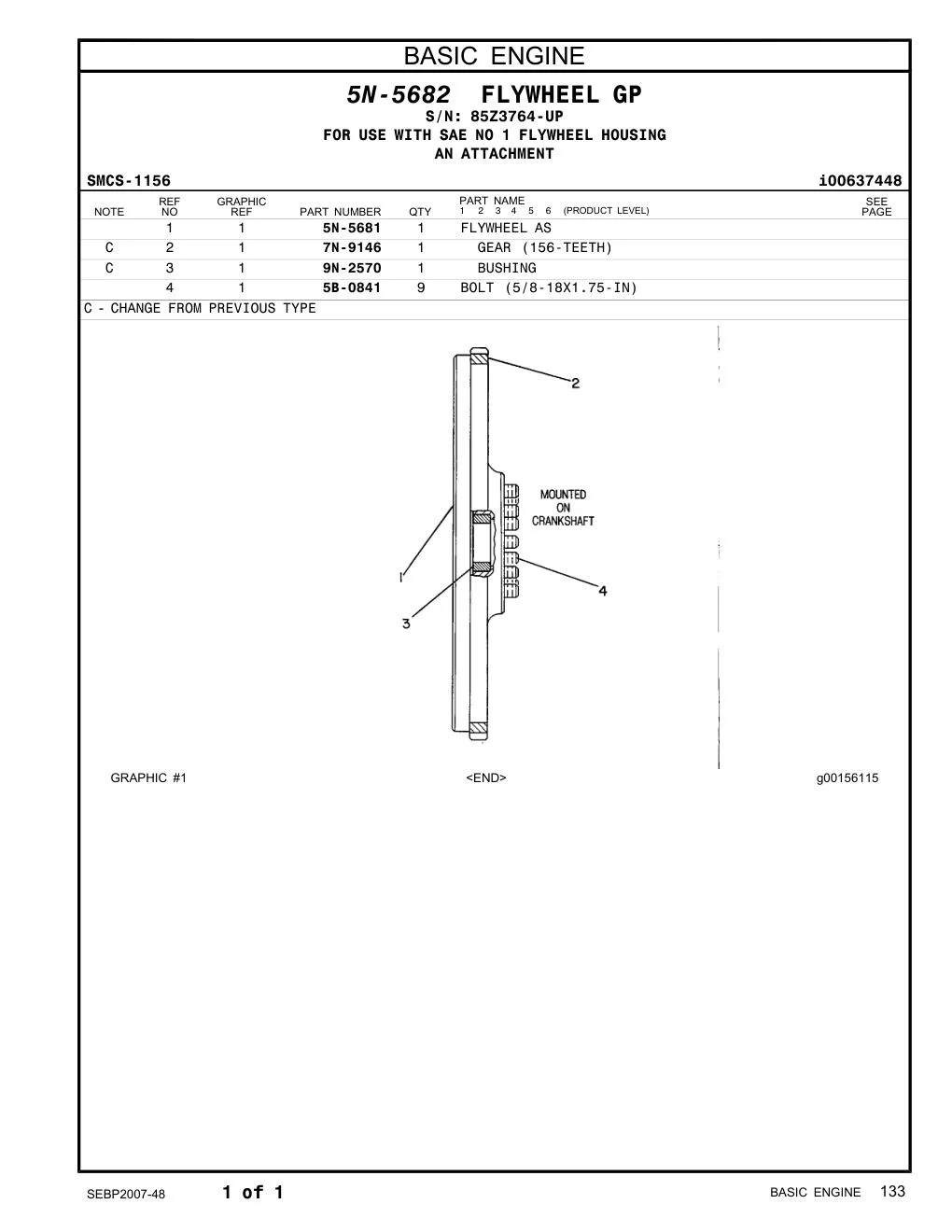 5B-0841 - BOLT (5/8-18X1.75-IN)