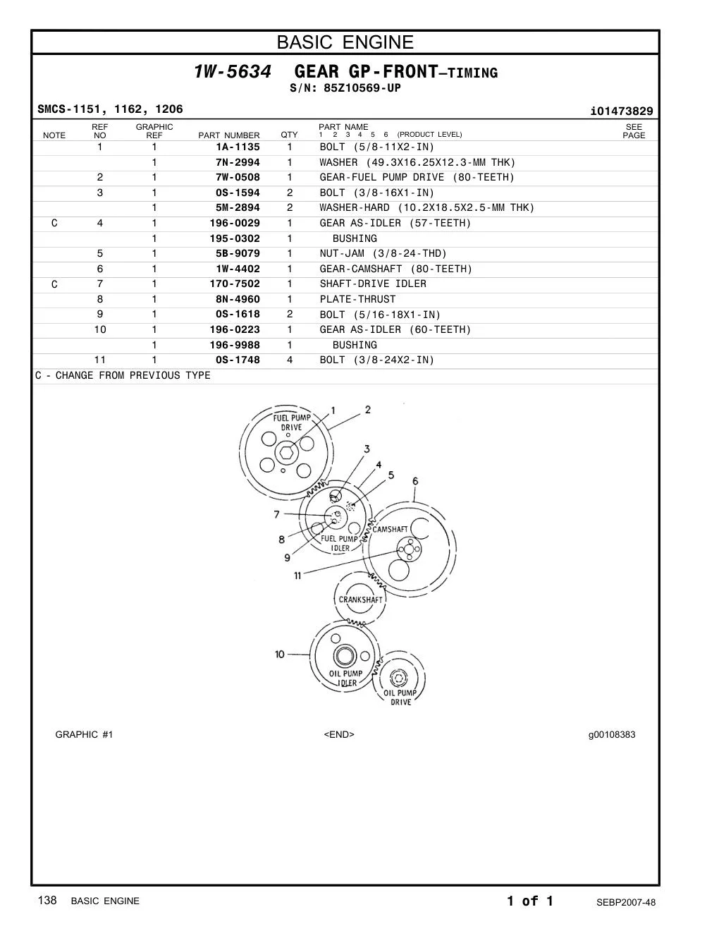 7W-0508 - GEAR-FUEL PUMP DRIVE (80-TEETH)