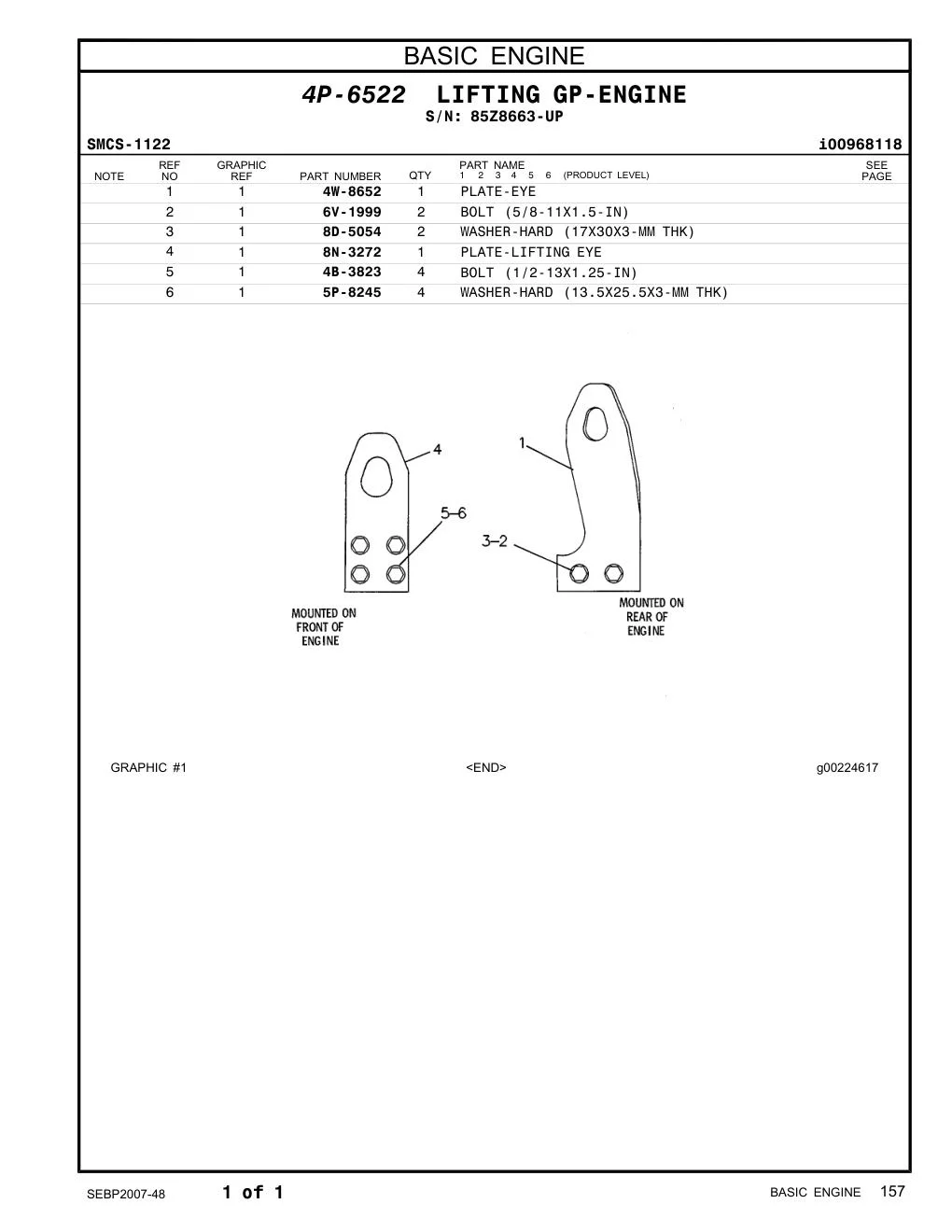4W-8652 - PLATE-EYE
