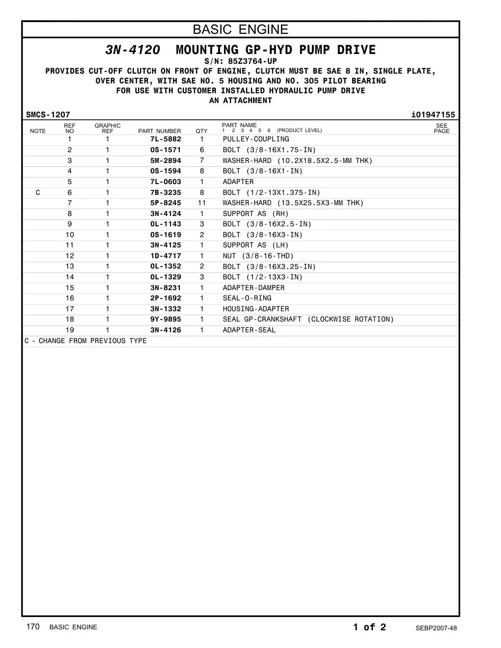 3N-4124 - SUPPORT AS (RH)