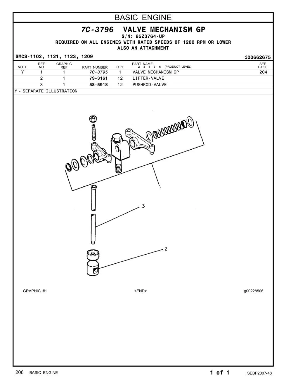 7S-3161 - LIFTER-VALVE