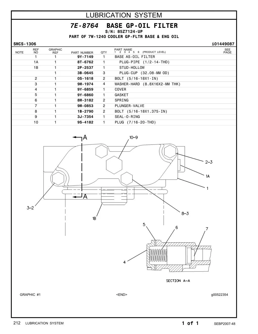 9S-4182 - PLUG-O-RING