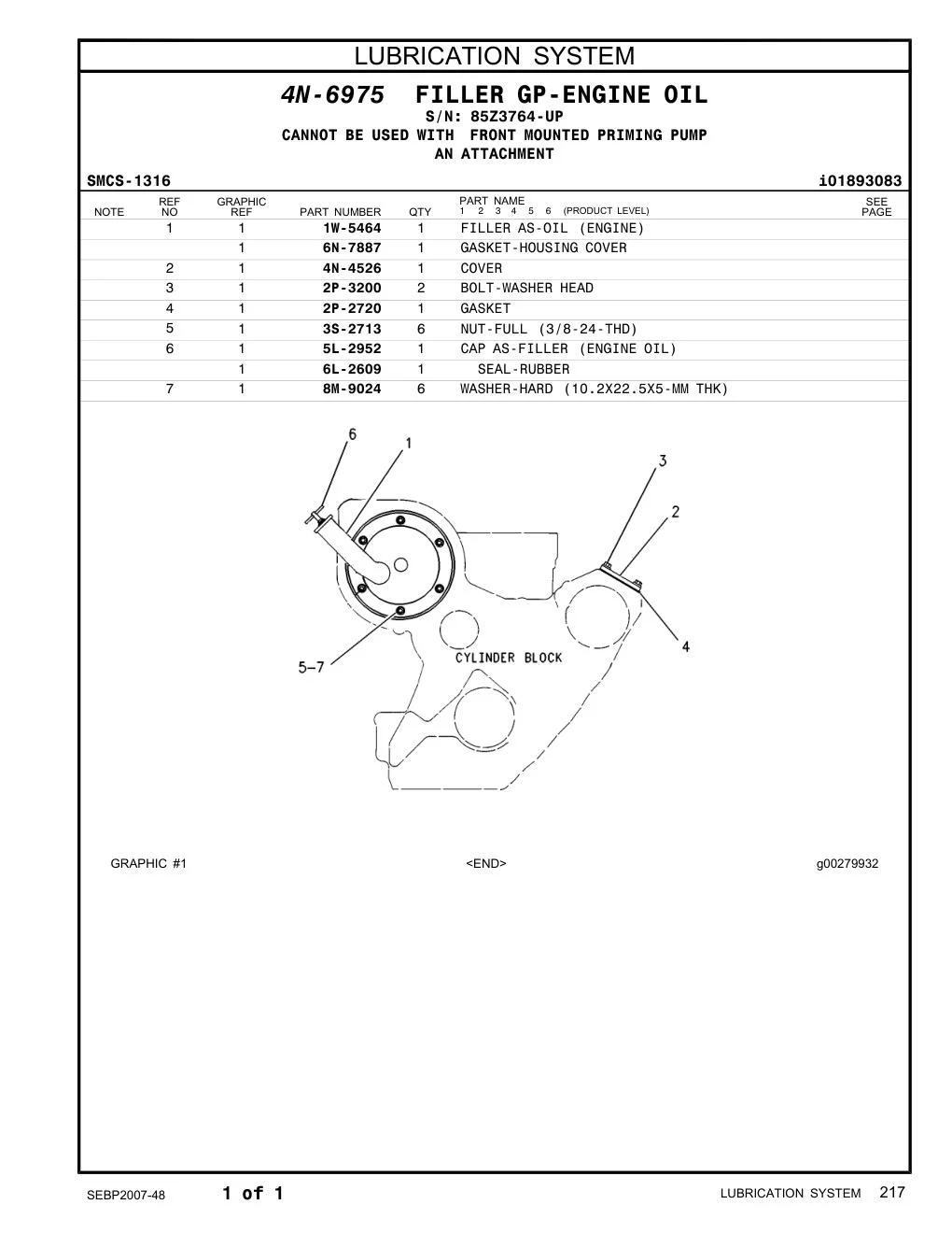 5L-2952 - CAP AS-FILLER (ENGINE OIL)