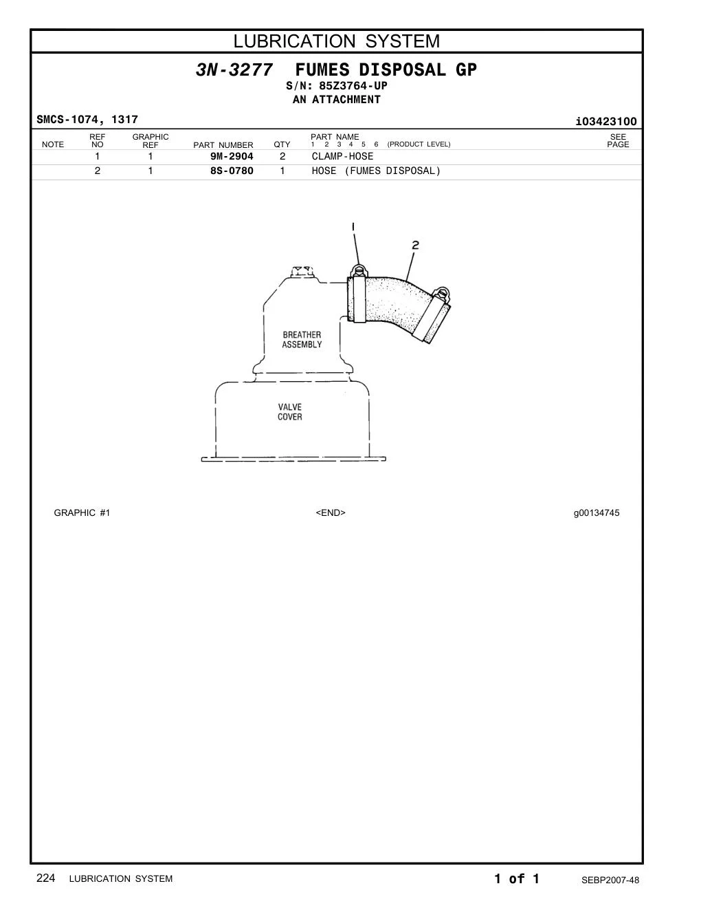 8S-0780 - HOSE (FUMES DISPOSAL)