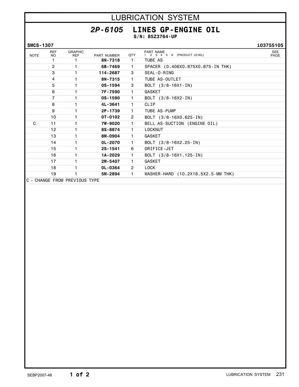 2M-5407 - GASKET