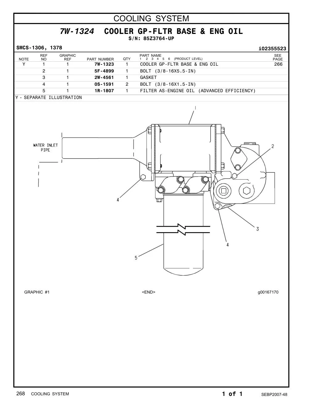 5F-4899 - BOLT (3/8-16X5.5-IN)