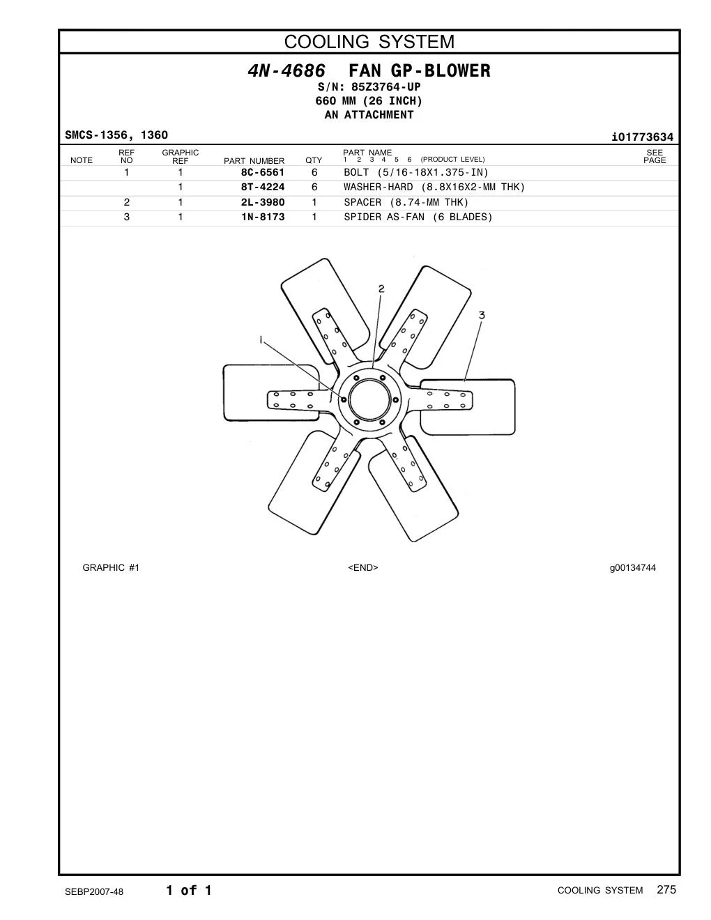 8C-6561 - BOLT (5/16-18X1.375-IN)