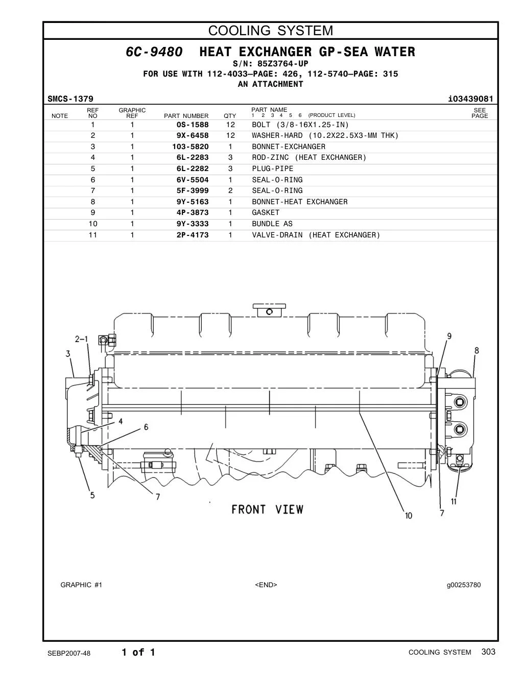 2P-4173 - VALVE-DRAIN (HEAT EXCHANGER)